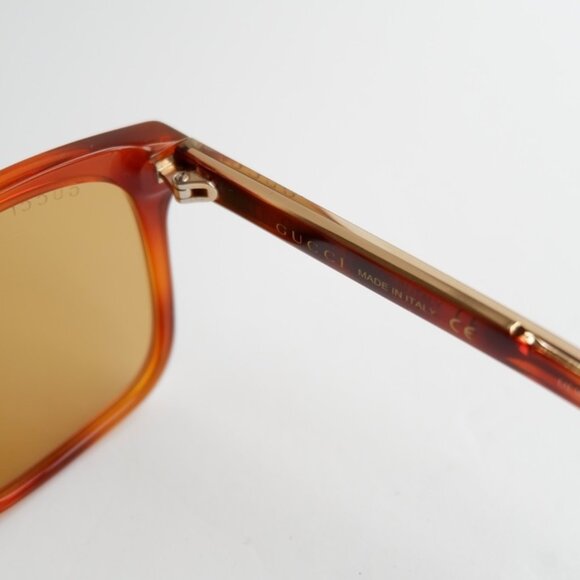 Authentic Preowned Gucci Brown Square Frame Acetate Sunglasses - Picture 9 of 10